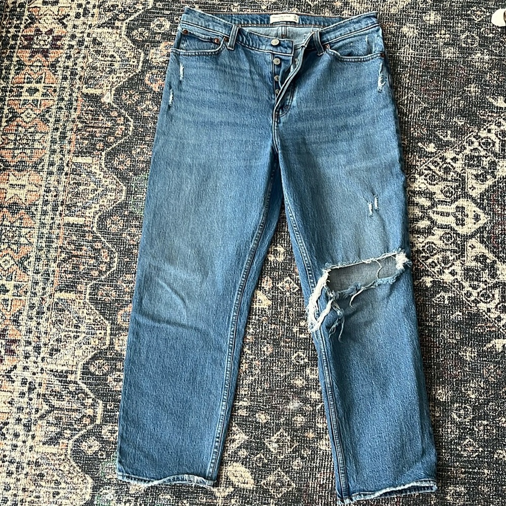 A&F The Dad High Rise | size 8 short